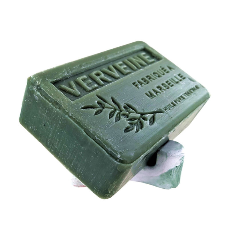 Porte savon "Trident" teinté vert 